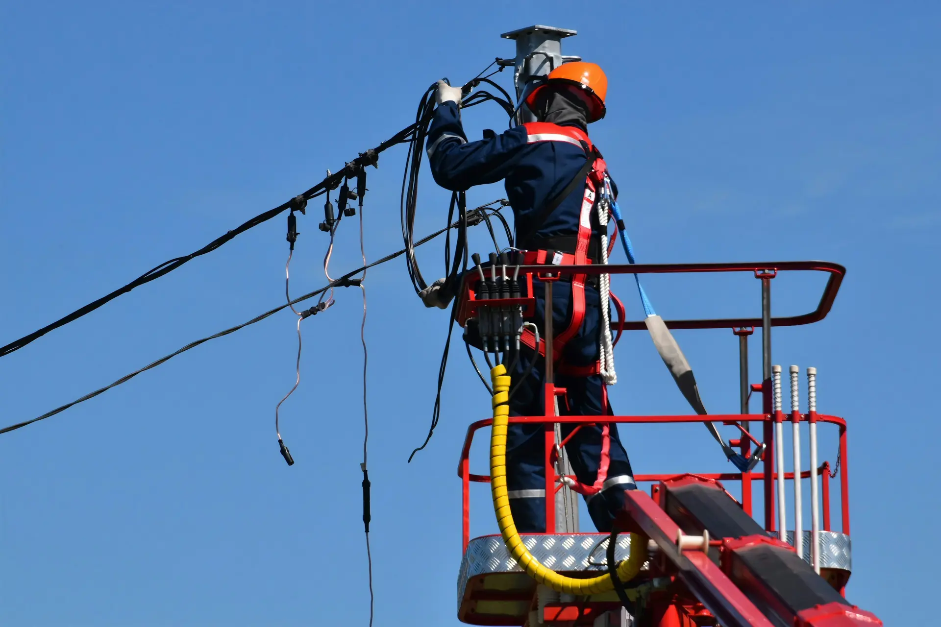 Overhead line work