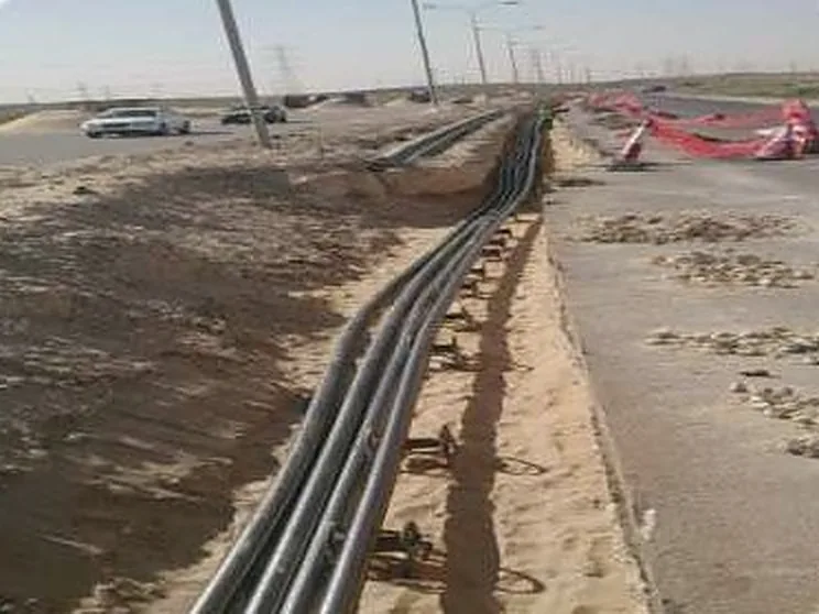 Duct bank in the trench